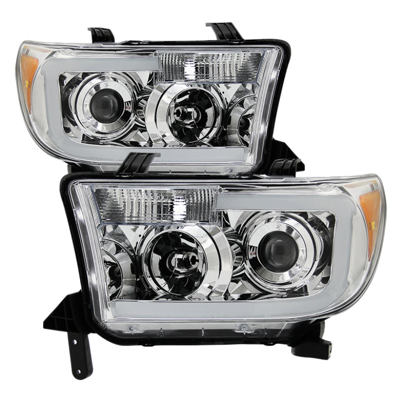 xTune Toyota Tundra 07-13 LED Light Bar Projector Headlights Chrome PRO-JH-TTU07-LED-C xTune Toyota Tundra 07-13 LED Light Bar Projector Headlights Chrome PRO-JH-TTU07-LED-C