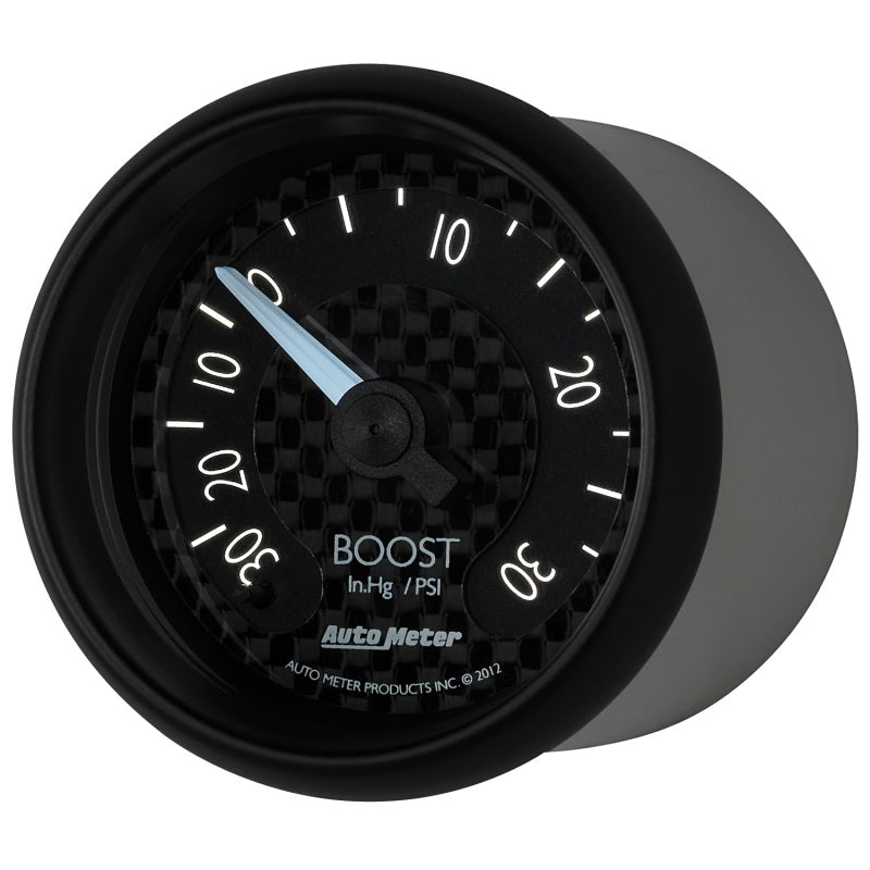 Autometer GT Series 52mm Mechanical 30 In Hg/30 psi Vacuum/Boost Gauge Autometer GT Series 52mm Mechanical 30 In Hg/30 psi Vacuum/Boost Gauge