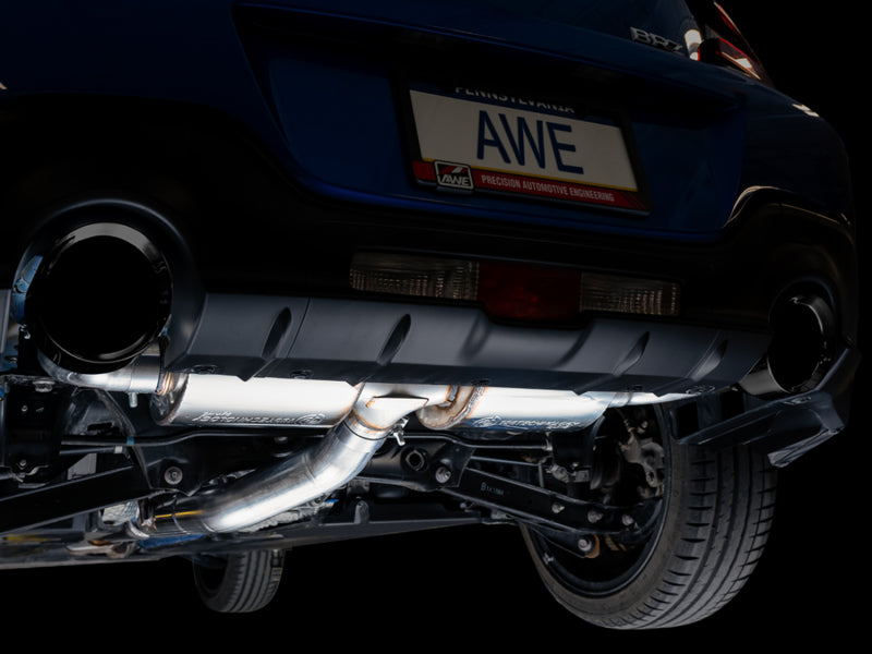 AWE Subaru BRZ/ Toyota GR86/ Toyota 86 Touring Edition Cat-Back Exhaust- Diamond Black Tips AWE Subaru BRZ/ Toyota GR86/ Toyota 86 Touring Edition Cat-Back Exhaust- Diamond Black Tips