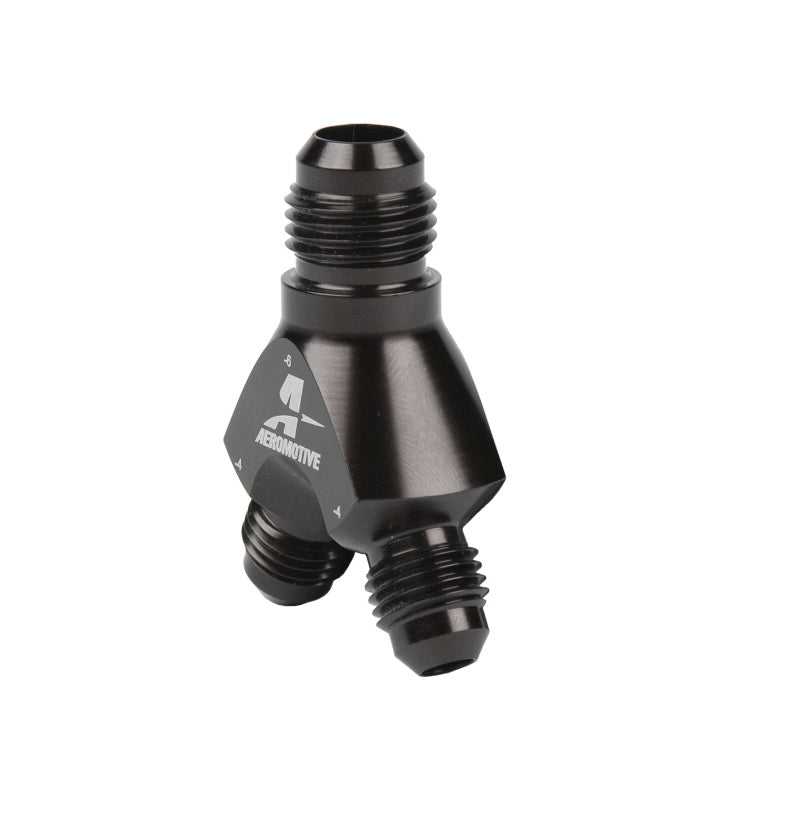 Aeromotive Y-Block - AN-06 - 2x AN-04 Aeromotive Y-Block - AN-06 - 2x AN-04