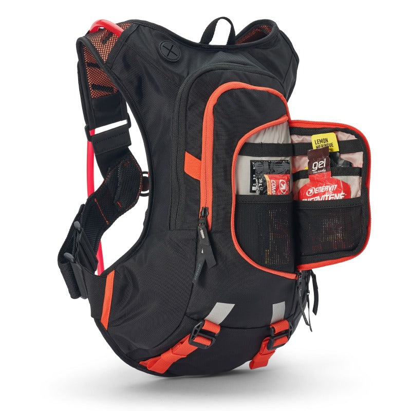 USWE Moto Hydro Hydration Pack 8L - Black/Factory Orange USWE Moto Hydro Hydration Pack 8L - Black/Factory Orange
