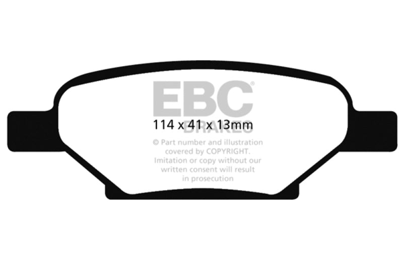 EBC 04-06 Chevrolet Cobalt 2.0 Supercharged Yellowstuff Rear Brake Pads EBC 04-06 Chevrolet Cobalt 2.0 Supercharged Yellowstuff Rear Brake Pads
