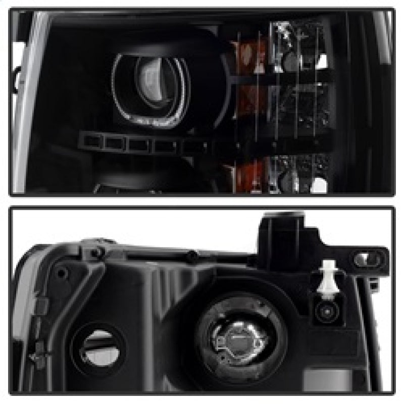 xTune Chevy Silverado 1500/2500/3500 07-13 LED Halo Projector Headlights Black PRO-JH-CSIL07-CFB-BK xTune Chevy Silverado 1500/2500/3500 07-13 LED Halo Projector Headlights Black PRO-JH-CSIL07-CFB-BK