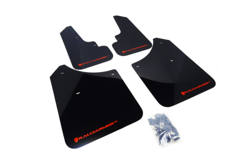 Rally Armor 03-08 Subaru Forester Black UR Mud Flap w/ Red Logo Rally Armor 03-08 Subaru Forester Black UR Mud Flap w/ Red Logo