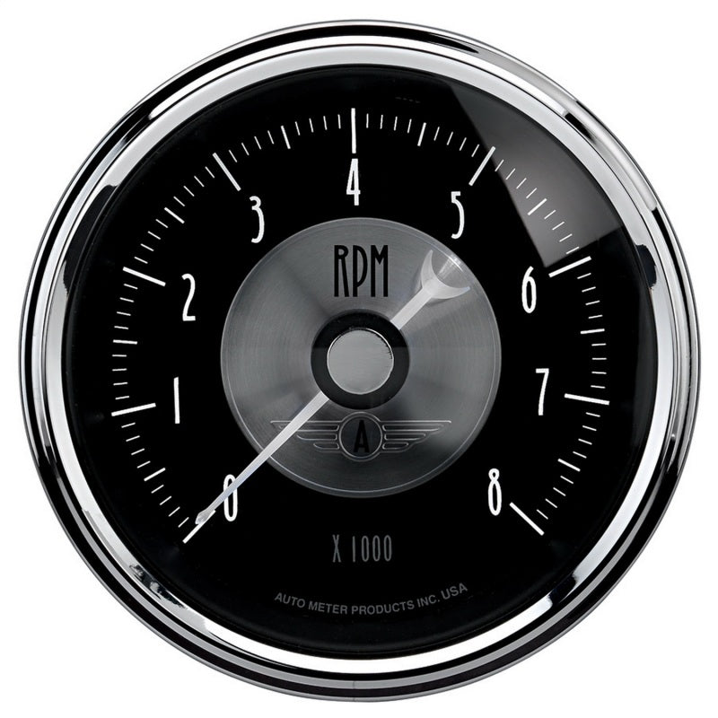 Autometer Prestige Series Black 3-3/8in 8000RPM Tachometer Gauge Autometer Prestige Series Black 3-3/8in 8000RPM Tachometer Gauge