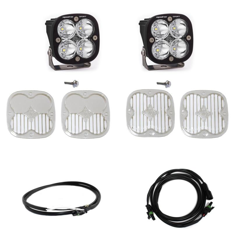 Baja Designs 2021+ Ford Bronco A Piller Light Kit Squadron Sport Spot w/Upfitter Baja Designs 2021+ Ford Bronco A Piller Light Kit Squadron Sport Spot w/Upfitter