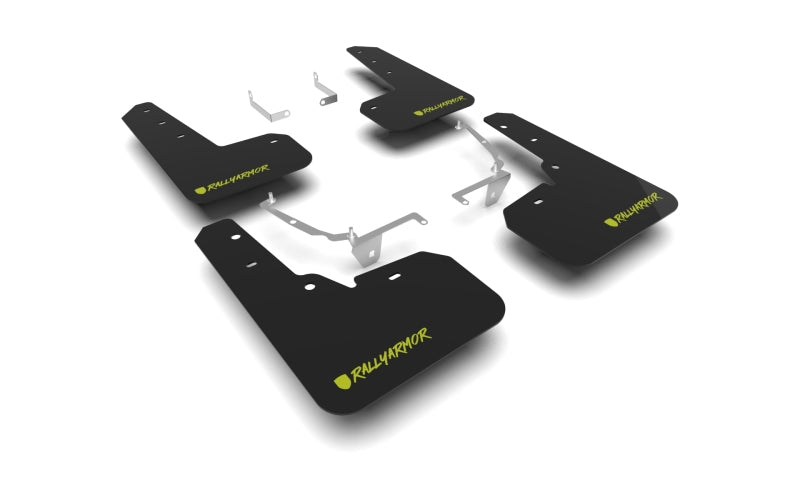 Rally Armor 13-17 Subaru Crosstrek XV Black UR Mud Flap w/Green Logo (Altered Font) Rally Armor 13-17 Subaru Crosstrek XV Black UR Mud Flap w/Green Logo (Altered Font)