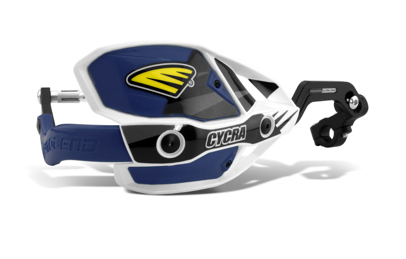 Cycra CRM Ultra 1-1/8 in. Clamp w/White Shields/Husky Blue Covers Cycra CRM Ultra 1-1/8 in. Clamp w/White Shields/Husky Blue Covers