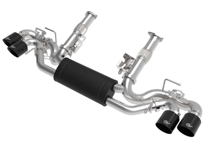 aFe MACH Force-Xp 3in to 2-1/2in 304SS Cat-Back 2020 Chevy Corvette (C8) 6.2L - Black Tip aFe MACH Force-Xp 3in to 2-1/2in 304SS Cat-Back 2020 Chevy Corvette (C8) 6.2L - Black Tip