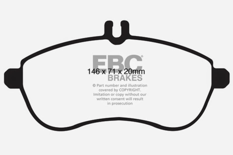 EBC 12-14 Mercedes-Benz C250 (W204) 1.8 Turbo Greenstuff Front Brake Pads EBC 12-14 Mercedes-Benz C250 (W204) 1.8 Turbo Greenstuff Front Brake Pads