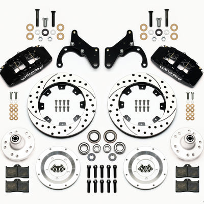 Wilwood Dynapro 6 Front Hub Kit 12.19in Drilled 69-70 Impala Drum/Disc 69-82 Vette