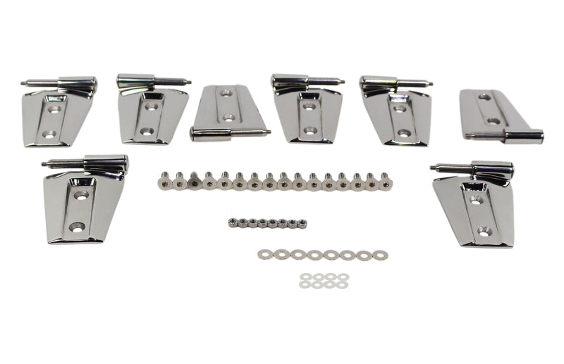Kentrol 07-18 Jeep Wrangler JK Door Hinge Set 8 Pieces 4 Door- Polished Silver Kentrol 07-18 Jeep Wrangler JK Door Hinge Set 8 Pieces 4 Door- Polished Silver