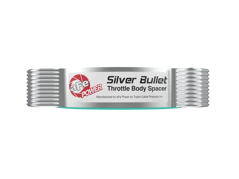 aFe 2020 Vette C8 Silver Bullet Aluminum Throttle Body Spacer Works w/ Factory Intake Only - Silver aFe 2020 Vette C8 Silver Bullet Aluminum Throttle Body Spacer Works w/ Factory Intake Only - Silver