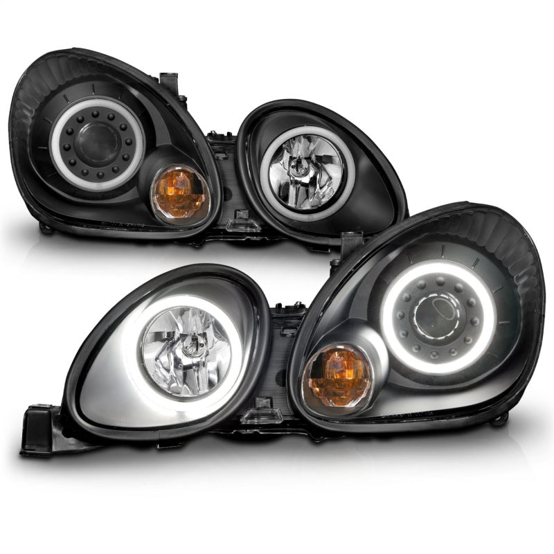 ANZO 1998-2005 Lexus Gs300 Projector Headlights w/ Halo Black ANZO 1998-2005 Lexus Gs300 Projector Headlights w/ Halo Black