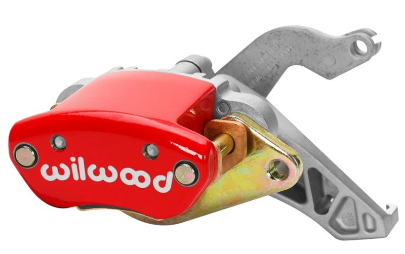 Wilwood Caliper-MC4 Mechanical-L/H - Red w/ Logo 1.19in Piston .81in Disc Wilwood Caliper-MC4 Mechanical-L/H - Red w/ Logo 1.19in Piston .81in Disc