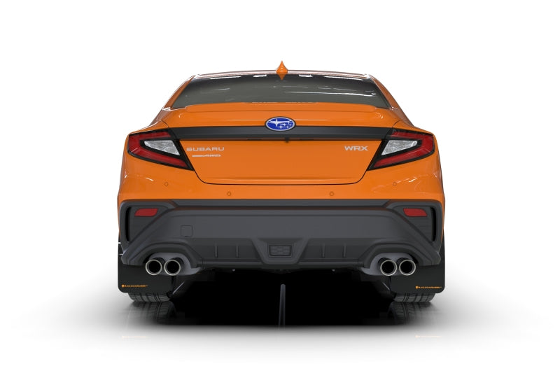 Rally Armor 22-25 Subaru WRX Black UR Mud Flap w/Orange Logo Rally Armor 22-25 Subaru WRX Black UR Mud Flap w/Orange Logo