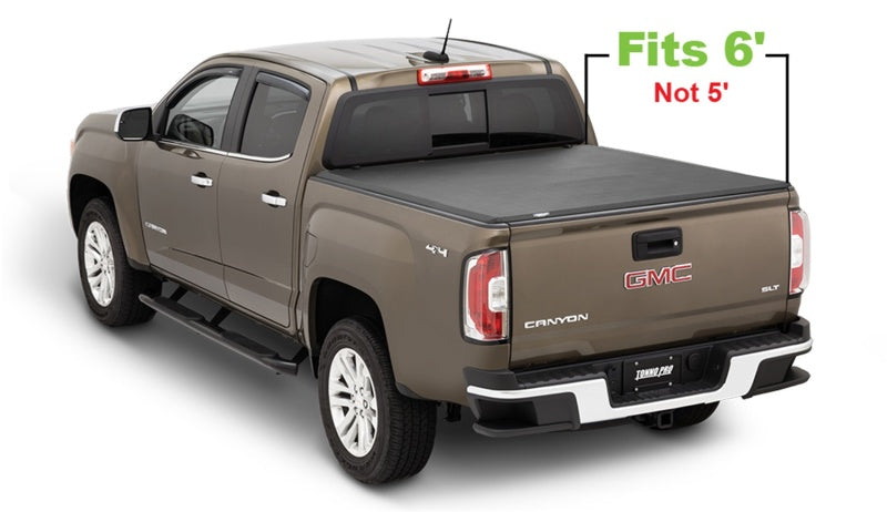 Tonno Pro 15-19 Chevy Colorado 6ft Fleetside Tonno Fold Tri-Fold Tonneau Cover Tonno Pro 15-19 Chevy Colorado 6ft Fleetside Tonno Fold Tri-Fold Tonneau Cover