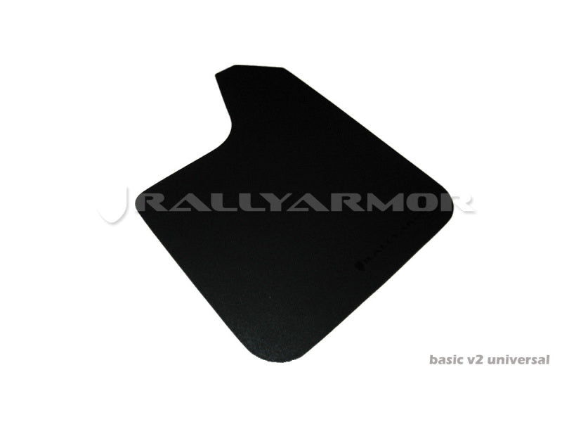 Rally Armor Universal Fit (No Hardware) Basic Black Mud Flap w/ Black Logo Rally Armor Universal Fit (No Hardware) Basic Black Mud Flap w/ Black Logo