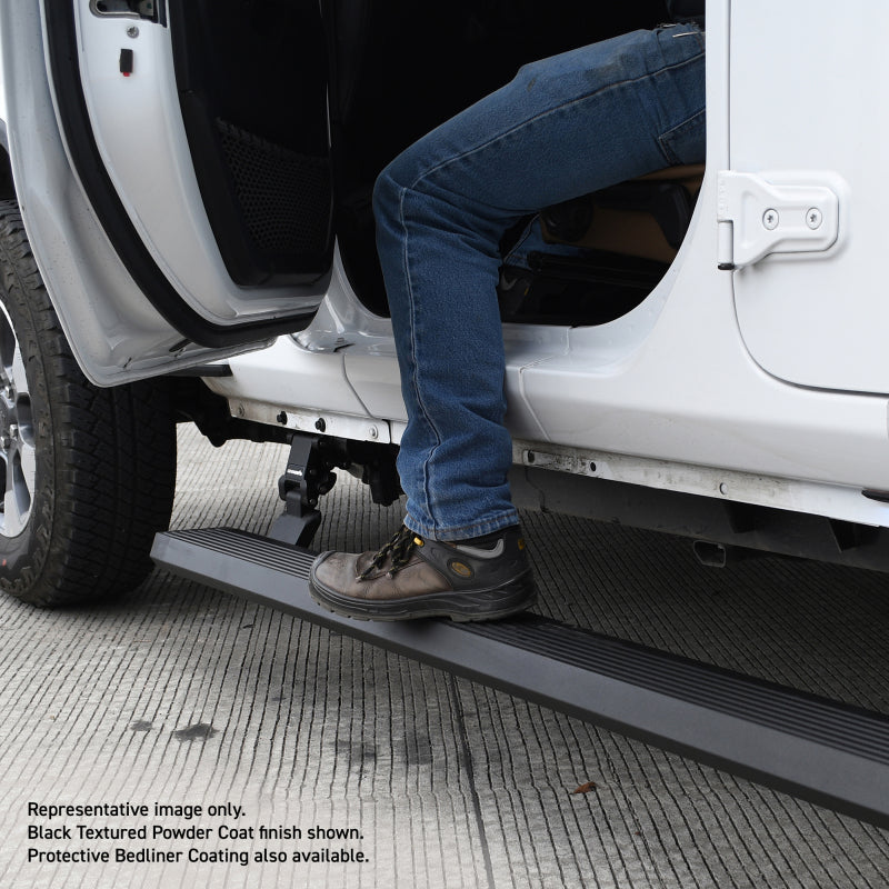 RealTruck 18-24 Jeep Wrangler 2dr VoltStep Electric Running Board Kit (No Drill) - Bedliner Coating RealTruck 18-24 Jeep Wrangler 2dr VoltStep Electric Running Board Kit (No Drill) - Bedliner Coating