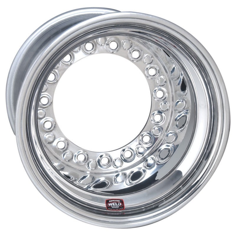 Weld Wide 5 XL Direct MT 15x13 / 5x10.25 BP / 5in. BS Polished Assembly - Mod Beadlock w/6-Dzus Cvr Weld Wide 5 XL Direct MT 15x13 / 5x10.25 BP / 5in. BS Polished Assembly - Mod Beadlock w/6-Dzus Cvr