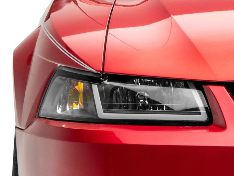 Raxiom 99-04 Ford Mustang Axial Series Headlights w/ LED Bar- Blk Housing (Clear Lens) Raxiom 99-04 Ford Mustang Axial Series Headlights w/ LED Bar- Blk Housing (Clear Lens)