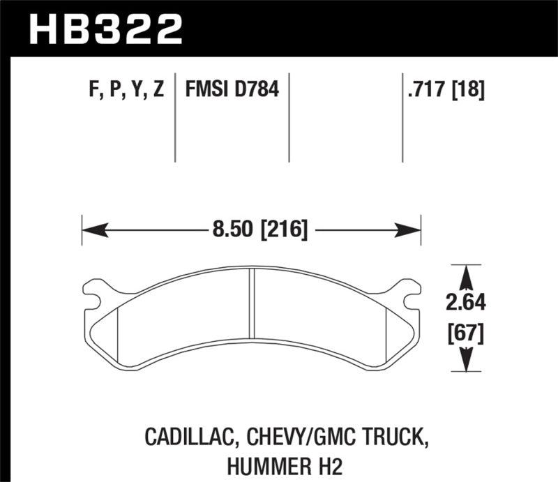 Hawk Chevy / GMC Truck / Hummer Super Duty Street Front Brake Pads Hawk Chevy / GMC Truck / Hummer Super Duty Street Front Brake Pads