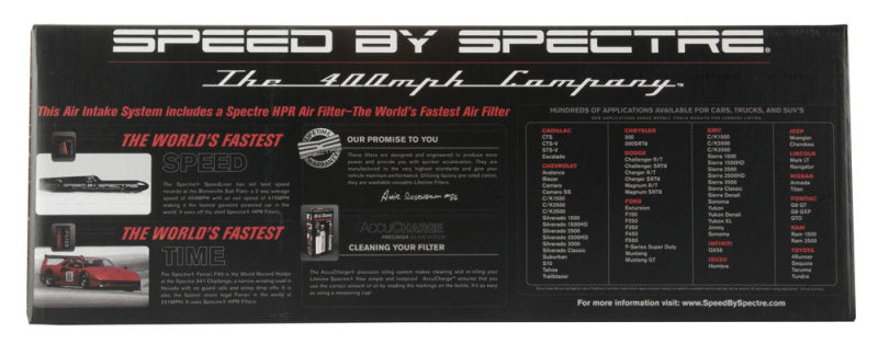 Spectre 10-12 Chevy Camaro V8-6.2L F/I Air Intake Kit - Clear Anodized w/Red Filter Spectre 10-12 Chevy Camaro V8-6.2L F/I Air Intake Kit - Clear Anodized w/Red Filter