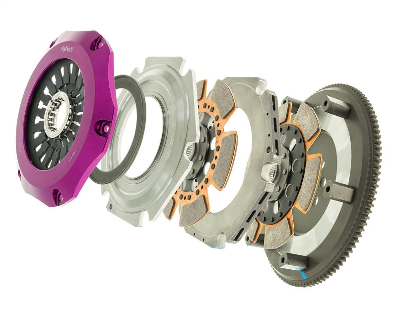 Exedy 96-06 Mitsubishi Lancer Evo (Gen 4-7) Hyper Twin Cerametallic Clutch Rigid Disc Pull Type Exedy 96-06 Mitsubishi Lancer Evo (Gen 4-7) Hyper Twin Cerametallic Clutch Rigid Disc Pull Type