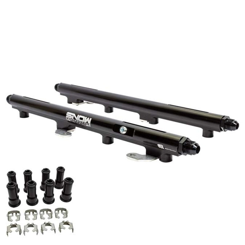 Snow 2005+ Hemi 5.7L/6.1L/6.4L 34mm Injector Height Return Style Billet Fuel Rail Kit Snow 2005+ Hemi 5.7L/6.1L/6.4L 34mm Injector Height Return Style Billet Fuel Rail Kit