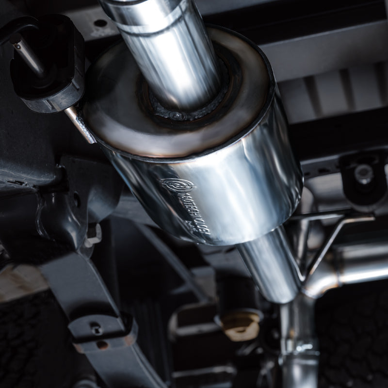 AWE Tuning 2021+ Ford F-150 Tremor (w/ Bumper Cutouts) 0FG Resonated Catback - Diamond Black Tips AWE Tuning 2021+ Ford F-150 Tremor (w/ Bumper Cutouts) 0FG Resonated Catback - Diamond Black Tips