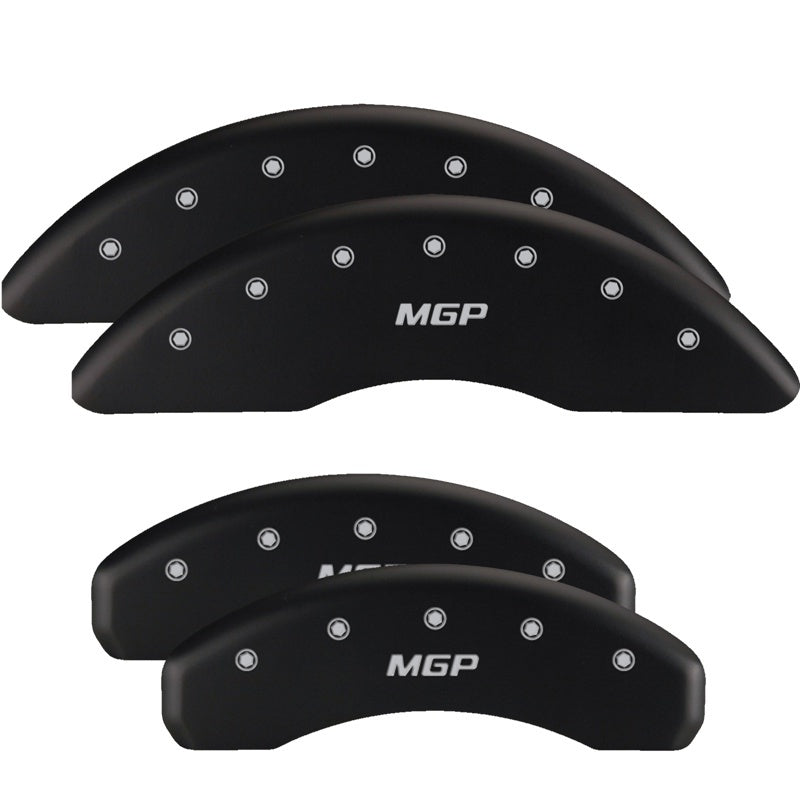 MGP 4 Caliper Covers Engraved Front & Rear MGP Black finish silver ch MGP 4 Caliper Covers Engraved Front & Rear MGP Black finish silver ch