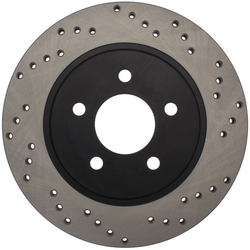StopTech 05-10 Ford Mustang V6/4.0L / GT V8/4.6L Cross Drilled Left Rear Rotor StopTech 05-10 Ford Mustang V6/4.0L / GT V8/4.6L Cross Drilled Left Rear Rotor