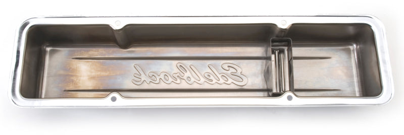 Edelbrock Valve Cover Signature Series Chevrolet 1959-1986 262-400 CI V8 Low Chrome Edelbrock Valve Cover Signature Series Chevrolet 1959-1986 262-400 CI V8 Low Chrome