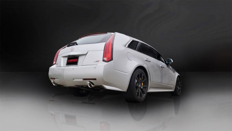 Corsa 2011-2014 Cadillac CTS Wagon V 6.2L V8 Polished Sport Axle-Back Exhaust Corsa 2011-2014 Cadillac CTS Wagon V 6.2L V8 Polished Sport Axle-Back Exhaust