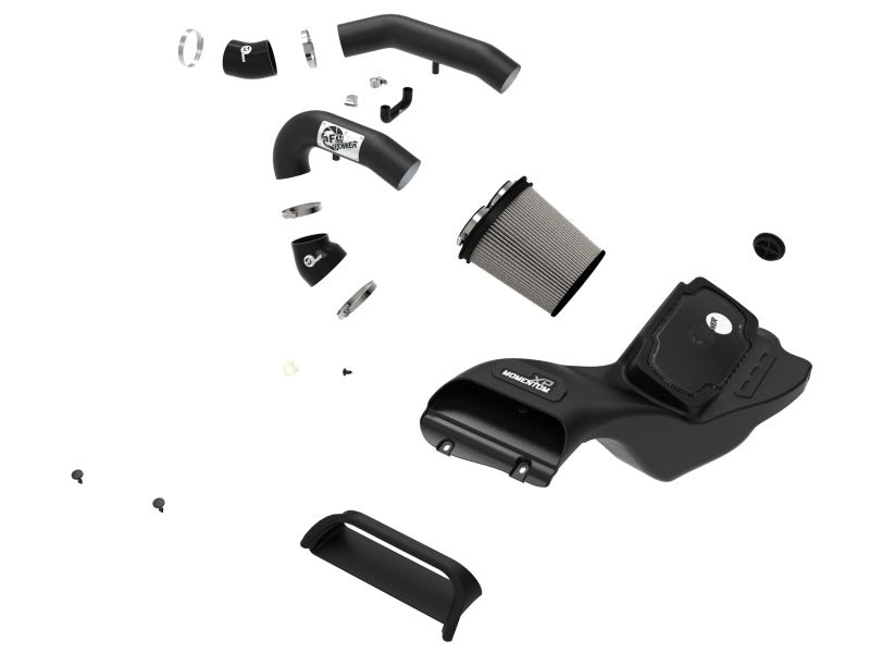aFe 21-22 Ford F-150 Raptor V6-3.5L(tt) Momentum XP Cold Air Intake System Blk w/ Pro Dry S Filter aFe 21-22 Ford F-150 Raptor V6-3.5L(tt) Momentum XP Cold Air Intake System Blk w/ Pro Dry S Filter