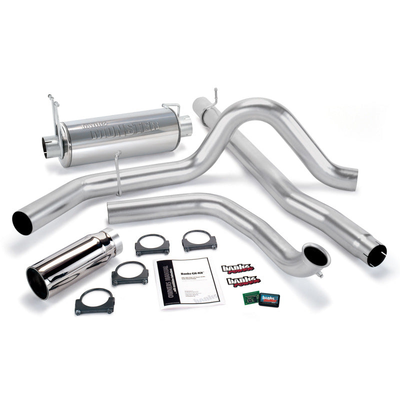 Banks Power 99 Ford 7.3L Truck w/Cat Conv Git-Kit - SS Single Exhaust w/ Chrome Tip Banks Power 99 Ford 7.3L Truck w/Cat Conv Git-Kit - SS Single Exhaust w/ Chrome Tip