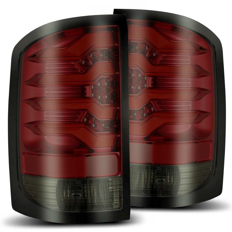 AlphaRex 14-18 GMC Sierra 1500 PRO-Series LED Tail Lights Red Smoke AlphaRex 14-18 GMC Sierra 1500 PRO-Series LED Tail Lights Red Smoke