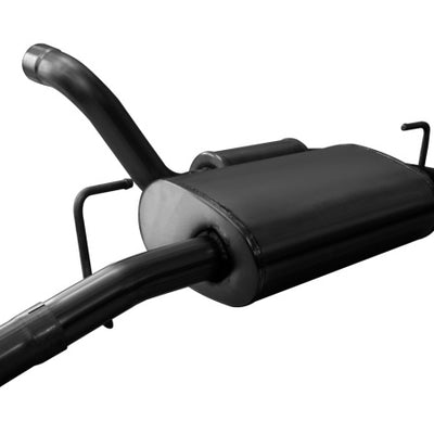 Corsa 2018-2024 Jeep Wrangler JL 2.5in Dual Rear Turn Down Exit Black Touring Axle-Back Exhaust