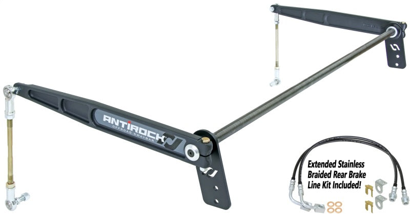 RockJock JK 4D Antirock Sway Bar Kit Rear Bolt-On Forged Arms RockJock JK 4D Antirock Sway Bar Kit Rear Bolt-On Forged Arms