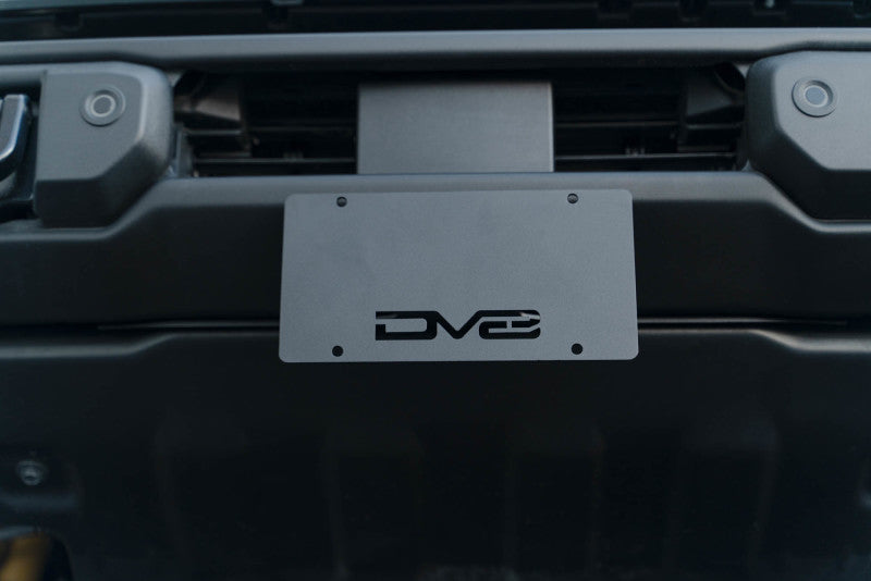 DV8 Offroad 21-23 Ford Bronco Capable Bumper Front License Plate Mount DV8 Offroad 21-23 Ford Bronco Capable Bumper Front License Plate Mount