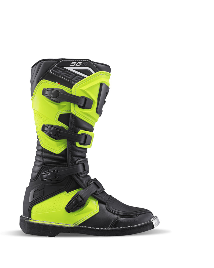 Gaerne SGJ Boot Fluorescent Yellow Size - Youth 2 Gaerne SGJ Boot Fluorescent Yellow Size - Youth 2