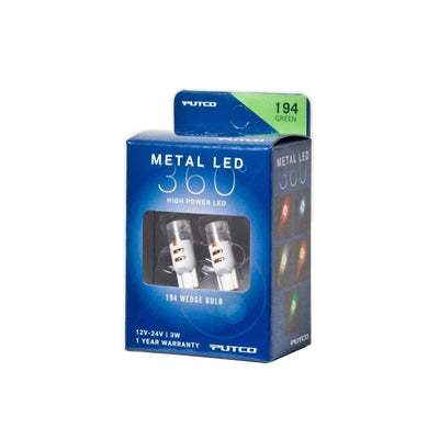 Putco 194 - Green Metal 360 LED