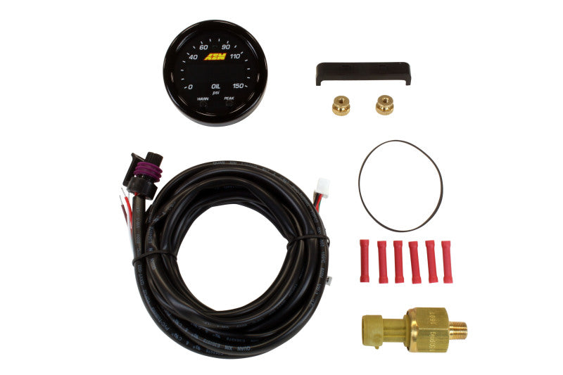 AEM X-Series 0-150 Oil Pressure Gauge Kit AEM X-Series 0-150 Oil Pressure Gauge Kit