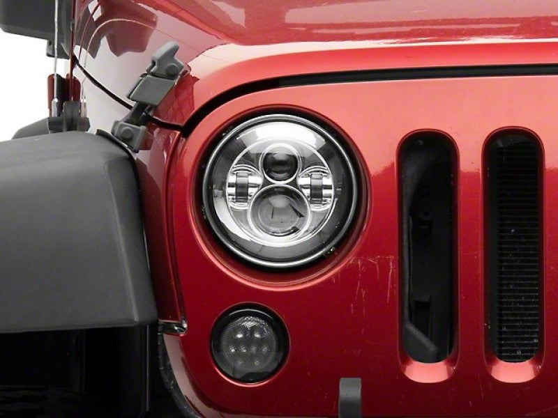 Raxiom 97-18 Jeep Wrangler TJ/JK Axial Series LED Daymaker Headlights- Chrome Housing (Clear Lens) Raxiom 97-18 Jeep Wrangler TJ/JK Axial Series LED Daymaker Headlights- Chrome Housing (Clear Lens)
