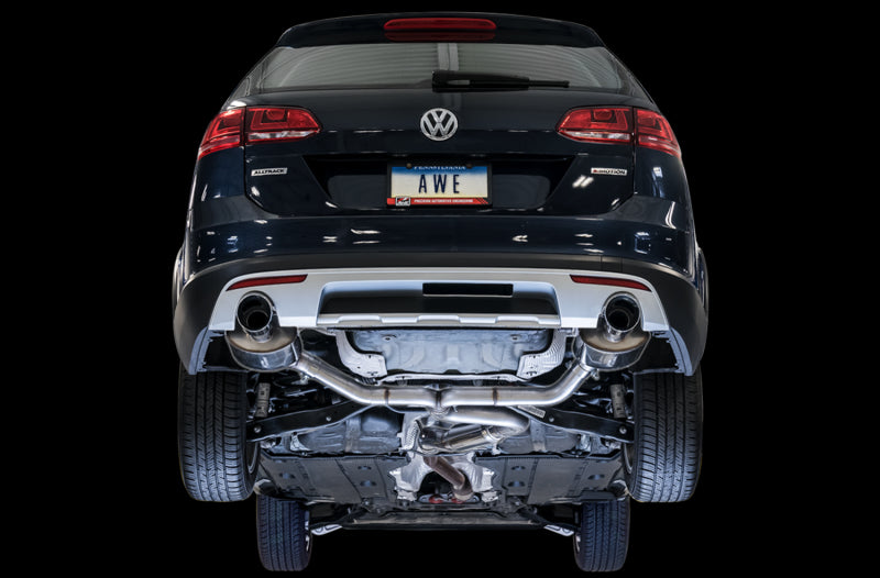 AWE Tuning VW MK7 Golf Alltrack/Sportwagen 4Motion Touring Edition Exhaust - Polished Silver Tips AWE Tuning VW MK7 Golf Alltrack/Sportwagen 4Motion Touring Edition Exhaust - Polished Silver Tips
