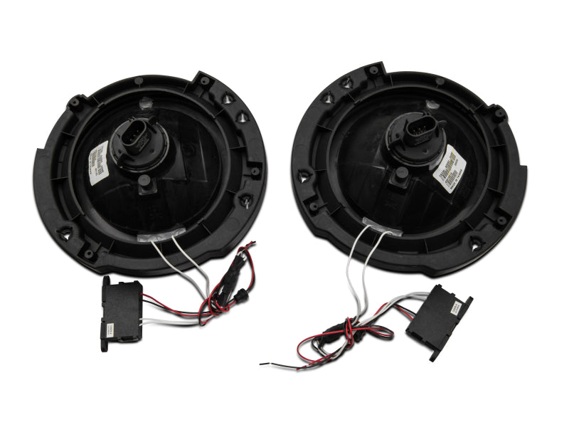 Raxiom 07-18 Jeep Wrangler JK LED Halo Headlights- Chrome Housing (Clear Lens) Raxiom 07-18 Jeep Wrangler JK LED Halo Headlights- Chrome Housing (Clear Lens)