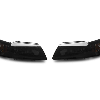 Raxiom 99-04 Ford Mustang Axial Series OE Style Headlights- Black Housing (Smoked Lens)