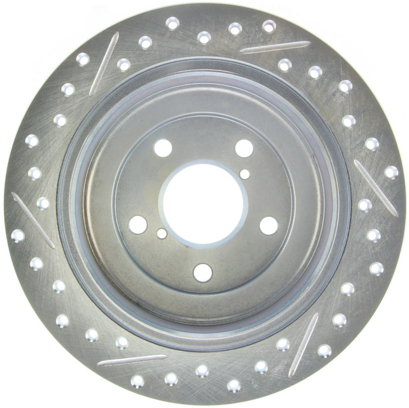 StopTech Select Sport 98-08 Subaru Forester Slotted and Drilled Left Rear Rotor StopTech Select Sport 98-08 Subaru Forester Slotted and Drilled Left Rear Rotor