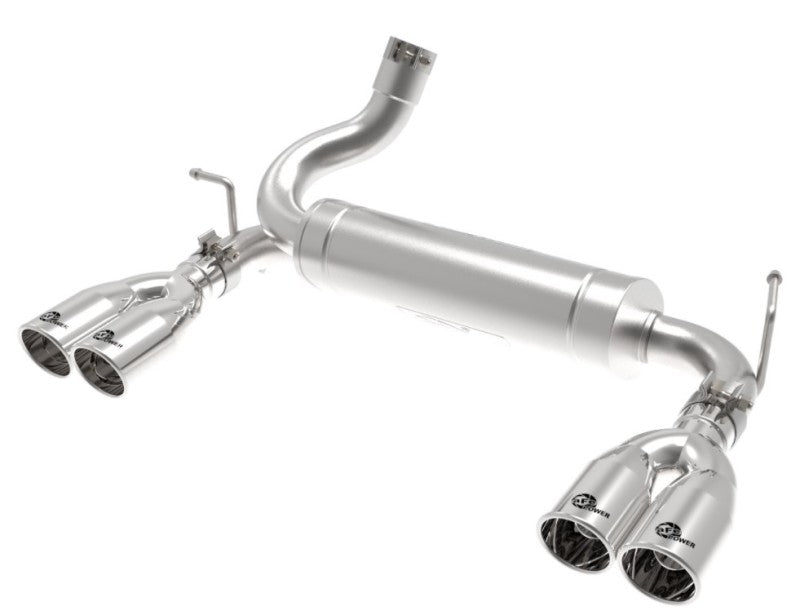 aFe Rebel Series 2.5in 409 SS Axle-Back Exhaust Polished 07-18 Jeep Wrangler (JK) V6-3.6L/3.8L aFe Rebel Series 2.5in 409 SS Axle-Back Exhaust Polished 07-18 Jeep Wrangler (JK) V6-3.6L/3.8L
