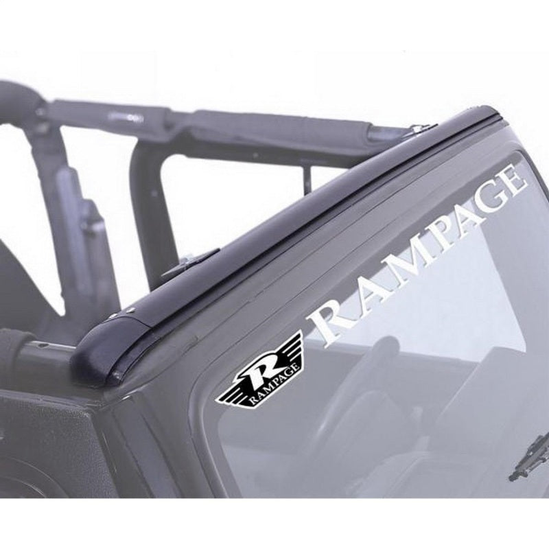 Rampage 1997-2006 Jeep Wrangler(TJ) Windshield Channel - Black Rampage 1997-2006 Jeep Wrangler(TJ) Windshield Channel - Black